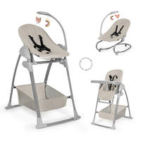 HOCHSTUHL-SET Sit N Relax 3in1  - Beige, Basics, Kunststoff/Textil (56/106/85cm) - Hauck