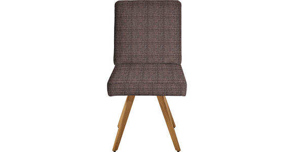 STUHL  in Flachgewebe Holz, Textil  - Eichefarben/Dunkelbraun, Design, Holz/Textil (46/94/58cm) - Dieter Knoll