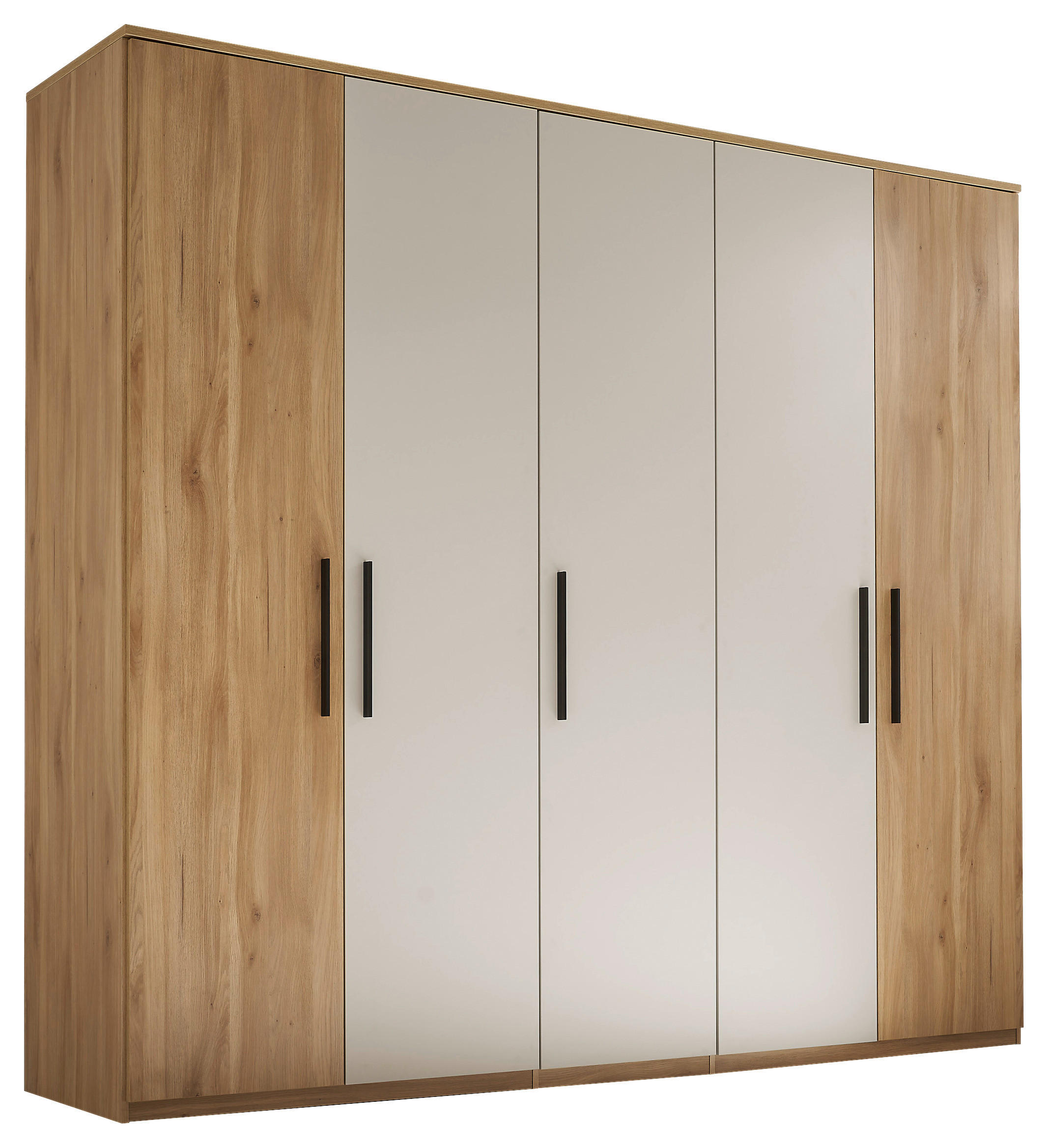 DREHTÜRENSCHRANK 250,8/227,7/60 cm,  in Eichefarben, Kaschmir, 5-türig  - Kaschmir/Eichefarben, Design, Holzwerkstoff/Metall (250,8/227,7/60cm) - Xora