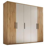DREHTÜRENSCHRANK 250,8/227,7/60 cm,  in Eichefarben, Kaschmir, 5-türig  - Kaschmir/Eichefarben, Design, Holzwerkstoff/Metall (250,8/227,7/60cm) - Xora