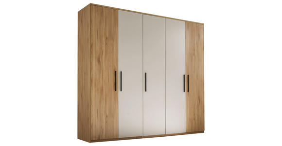 DREHTÜRENSCHRANK 250,8/227,7/60 cm,  in Eichefarben, Kaschmir, 5-türig  - Kaschmir/Eichefarben, Design, Holzwerkstoff/Metall (250,8/227,7/60cm) - Xora