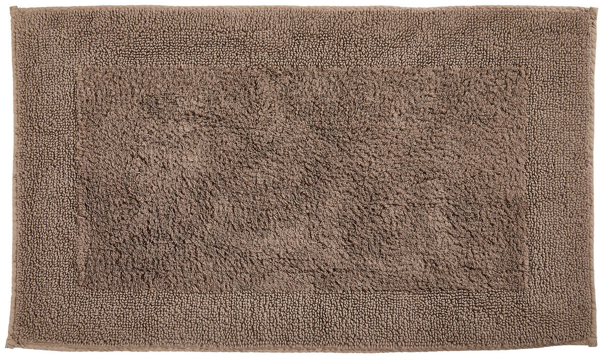 BADEMATTE Taupe 70/120 cm  - Taupe, Textil (70/120cm) - Dieter Knoll