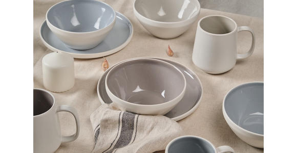 FRÜHSTÜCKSSERVICE Sandfarben 6-teilig 2 Personen  - Sandfarben, Design, Keramik - Novel