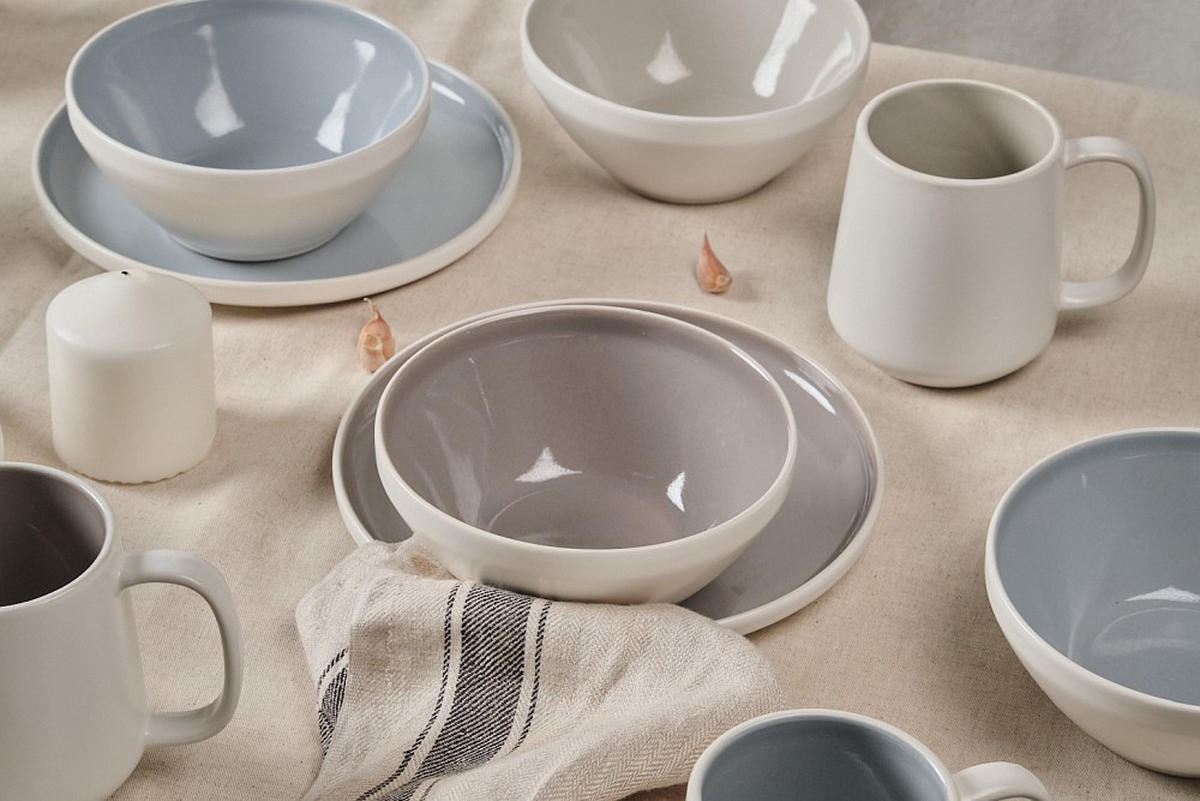 FRÜHSTÜCKSSERVICE Taupe  - Taupe, Design, Keramik - Novel