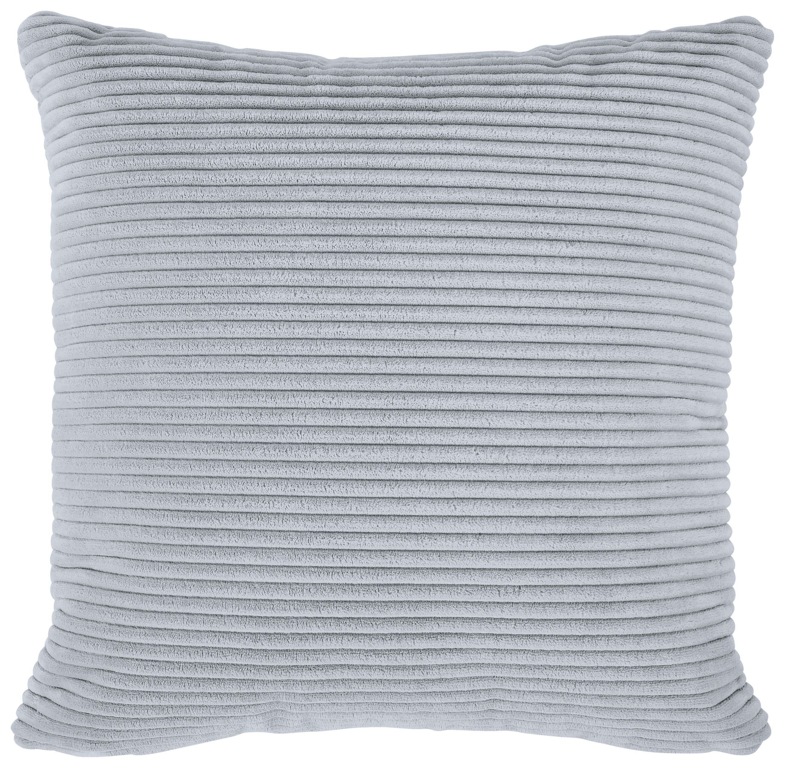 ECKSOFA Grau Cord  - Schwarz/Grau, Design, Kunststoff/Textil (303/196cm) - Livetastic