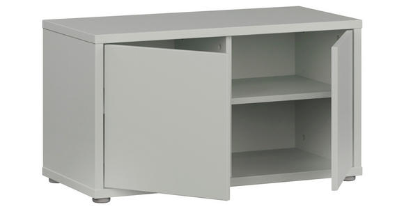 GARDEROBENBANK - Hellgrau/Grau, MODERN, Kunststoff (74,5/41,5/34,9cm) - Carryhome