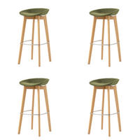 BARHOCKER-SET in Grün  - Grün, MODERN, Holz/Metall (44,5/90/46cm) - MID.YOU
