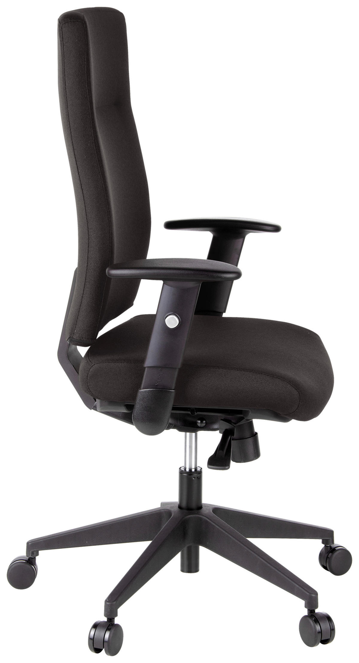 OTOČNÁ ŽIDLE, plochá tkanina, černá - černá, Moderní, textil/plast (57/125/53cm) - MID.YOU