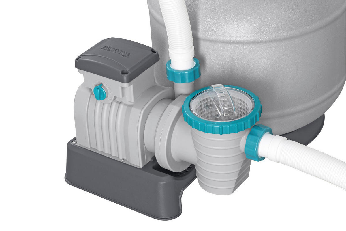 FILTERPUMPE FLOWCLEAR 58499GS  - Weiß/Orange, KONVENTIONELL, Kunststoff/Metall (63,3/44/69cm) - Bestway