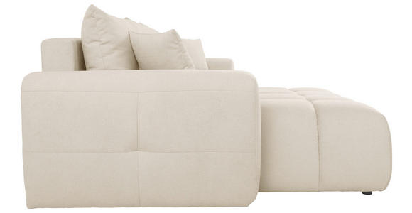 ECKSOFA in Velours Beige  - Beige/Schwarz, KONVENTIONELL, Kunststoff/Textil (168/298cm) - Carryhome