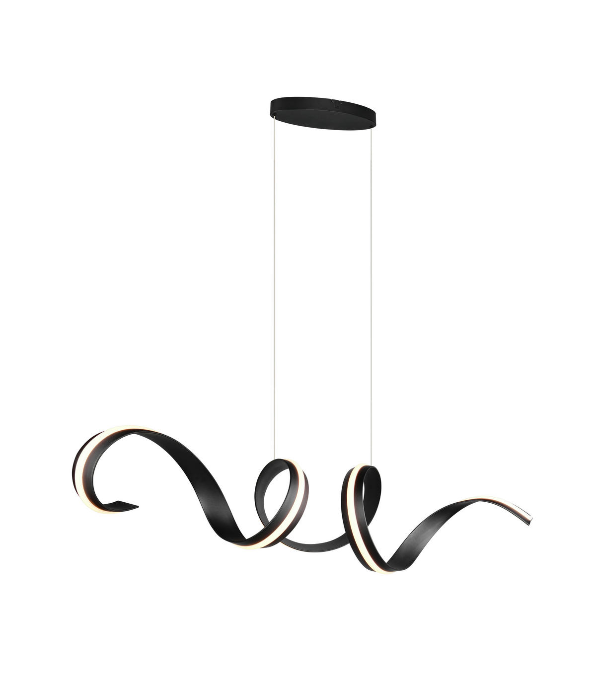 LED-HÄNGELEUCHTE 160/45/300 cm    - Schwarz/Weiß, Design, Kunststoff/Metall (160/45/300cm) - Cinque