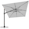 AMPELSCHIRM 280x280 cm Anthrazit  - Anthrazit/Hellgrau, Basics, Textil/Metall (280/280cm) - Doppler