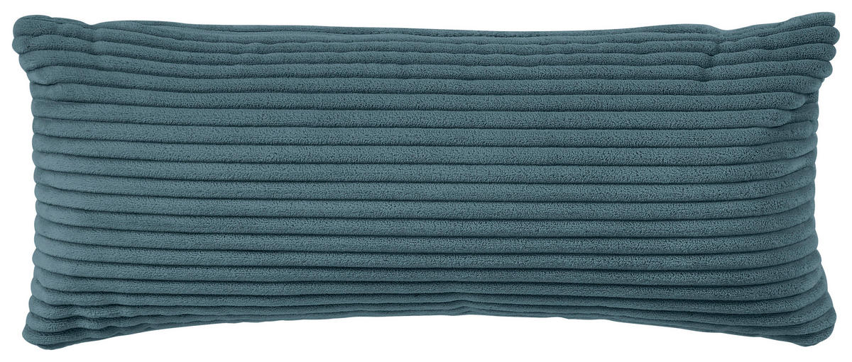 ECKSOFA Petrol Cord  - Petrol/Schwarz, Design, Kunststoff/Textil (196/303cm) - Livetastic