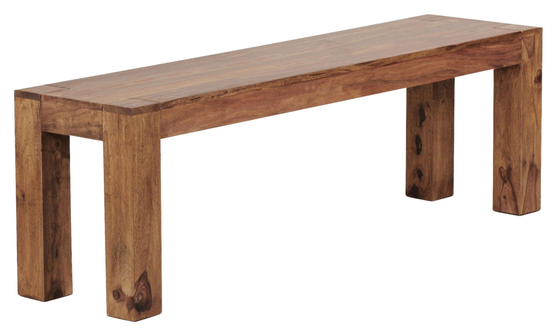 Bancă 160/45/35 cm  - culoare lemn sheesham, Modern, lemn (160/45/35cm) - P & B