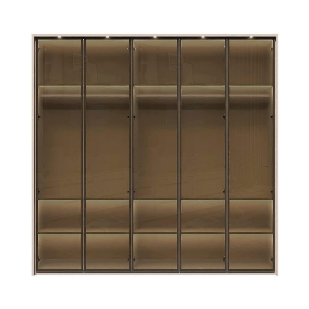 ORMAR SA KLASIČNIM VRATIMA  232/226/60 cm  - Dizajnerski, staklo/metal (232/226/60cm)