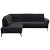 CANAPÉ D'ANGLE in tissu tissé anthracite  - noir/anthracite, Design, textile/métal (206/256cm) - Beldomo System