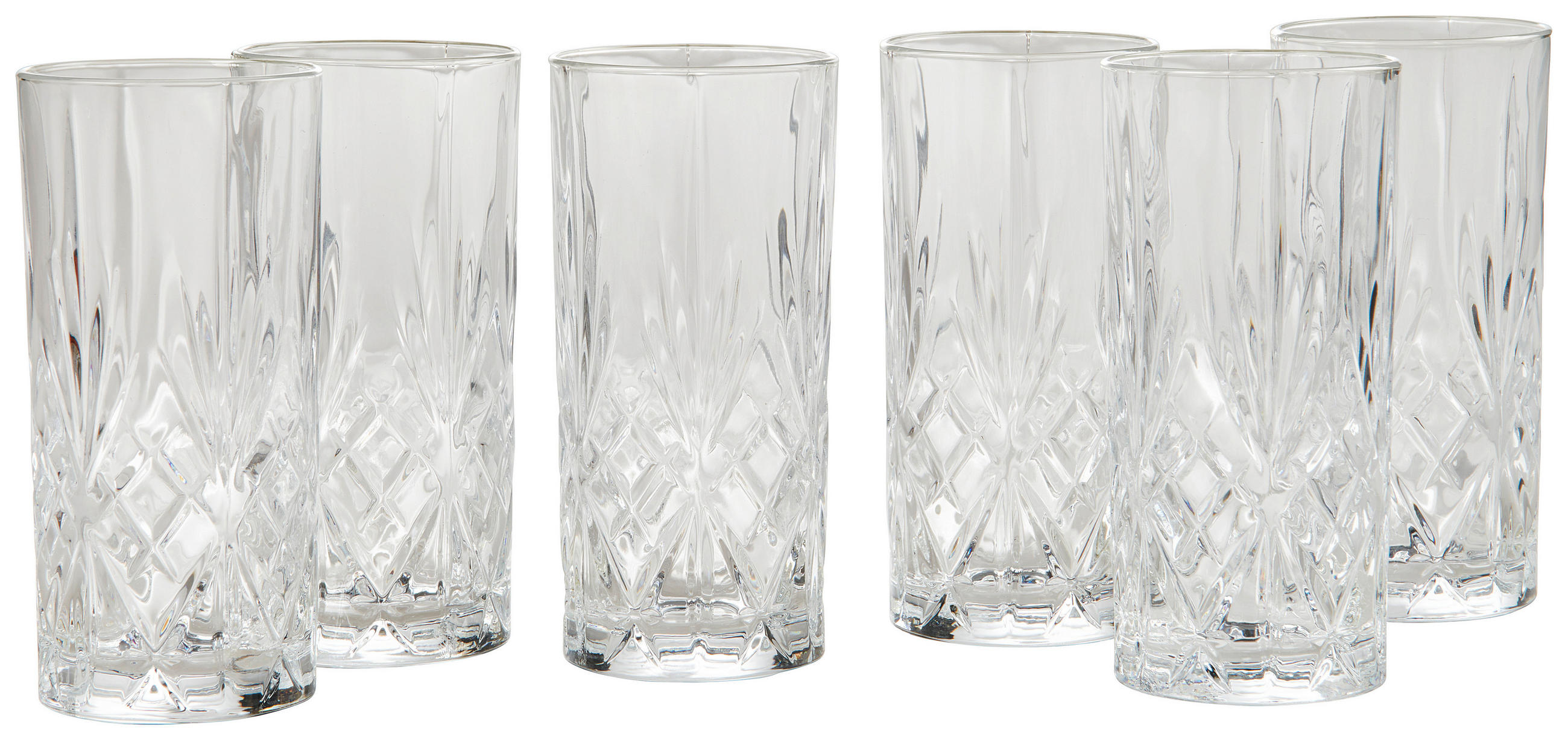 GLÄSERSET Stella  6-teilig  - Transparent, KONVENTIONELL, Glas (330ml) - Novel