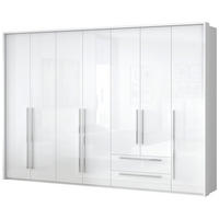 ORMAR SA KLASIČNIM VRATIMA bela, bela visoki sjaj  322/226/60 cm  - bela visoki sjaj/bela, Dizajnerski, pločasti materijal/plastika (322/226/60cm)