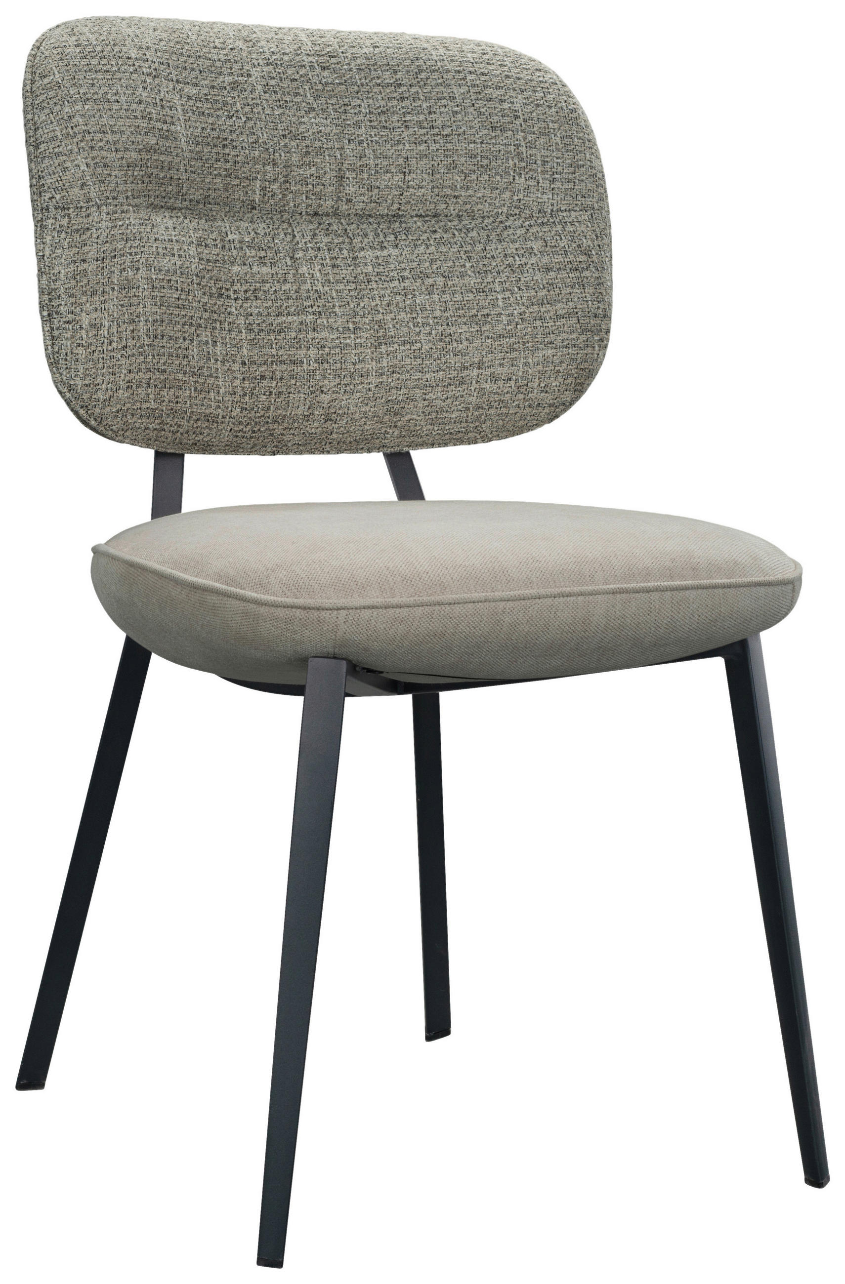 STUHL - Schwarz/Grau, Design, Textil/Metall (49/84/60cm) - Stylife