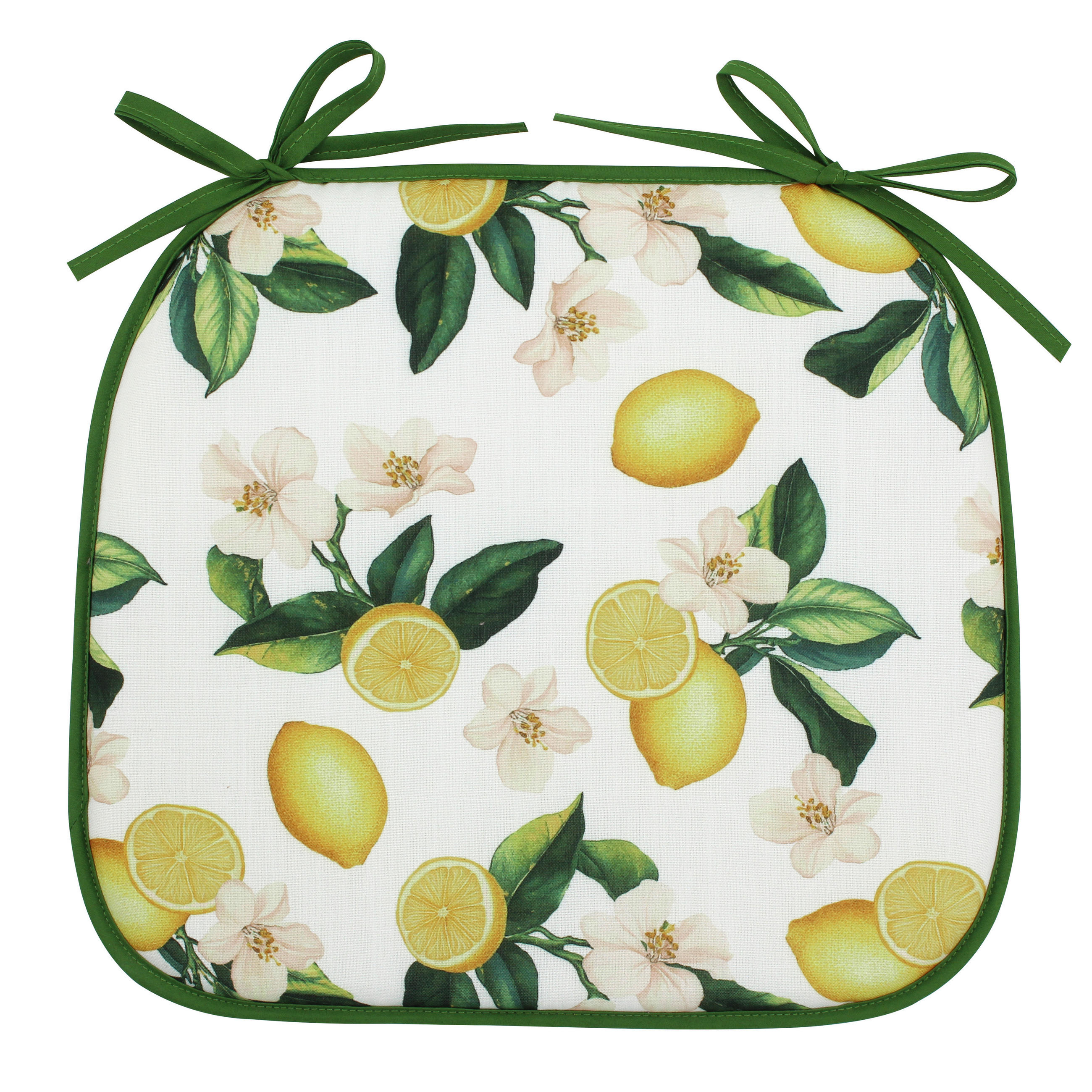 SZÉKPÁRNA - sárga, Basics, textil (33/38/2cm)