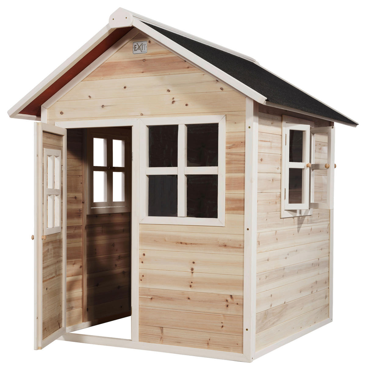 SPIELHAUS SPIELHAUS EXIT LOFT 100 NATUREL  - Naturfarben/Kernbuche, KONVENTIONELL, Holz (149/135/159cm) - EXIT Toys
