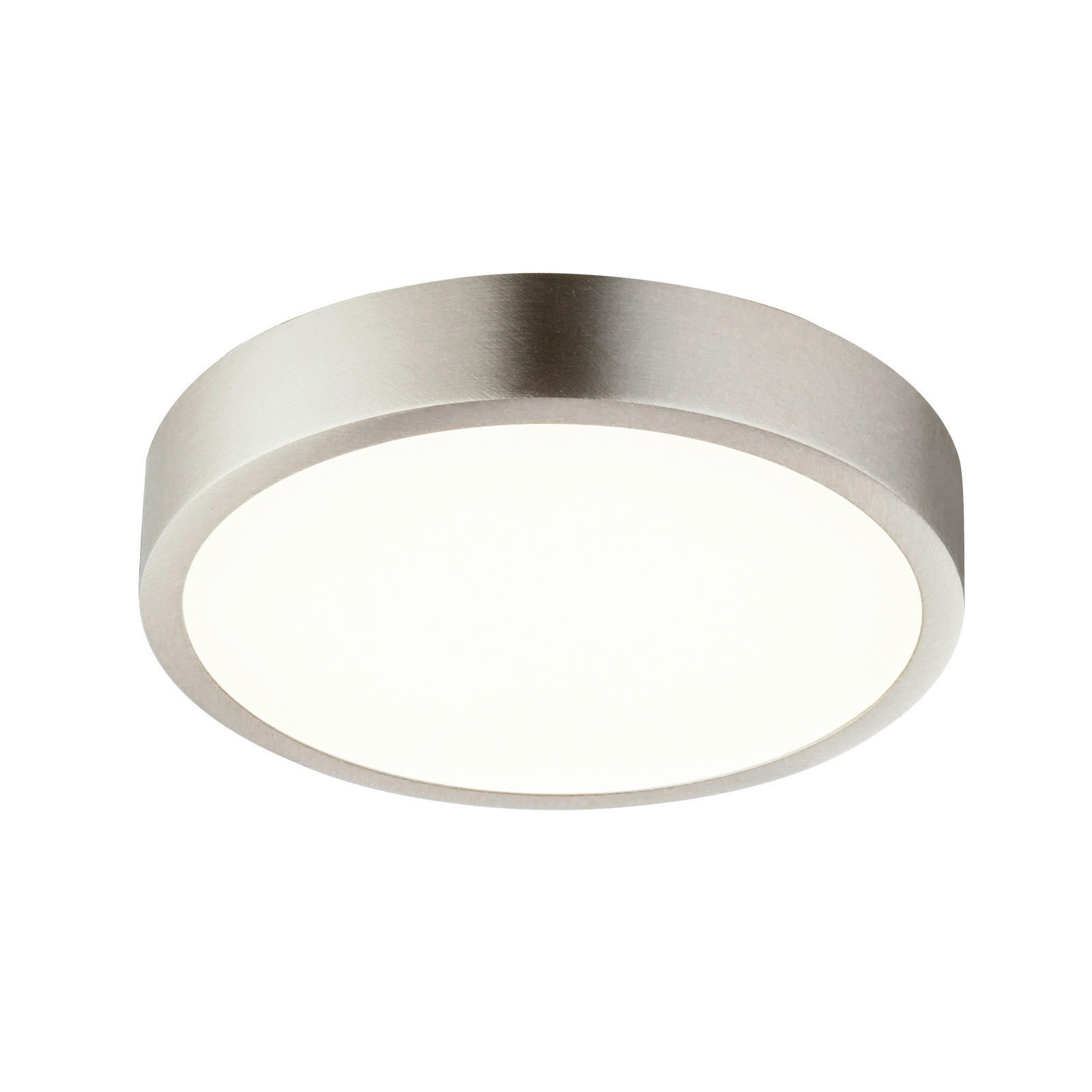 Plafonieră Cu Led  14.5/2.6 cm    - culoare nichel, Basics, plastic/metal (14.5/2.6cm)