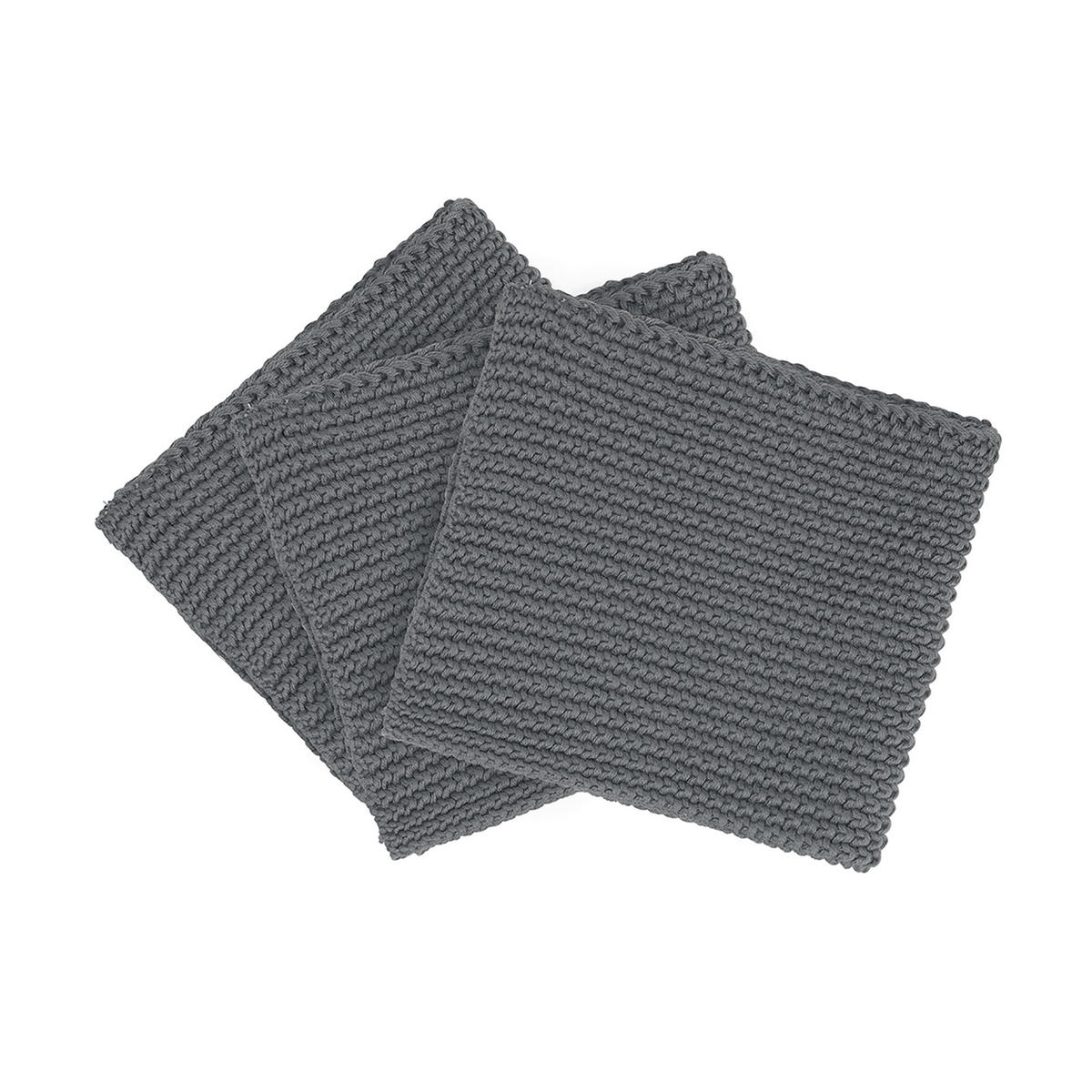 GESCHIRRTUCH-SET 3-teilig Taupe  - Taupe, Basics, Textil (25/25cm) - Blomus