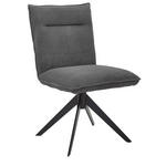 STUHL - Anthrazit/Schwarz, Design, Textil/Metall (47/87/62cm) - Johann Jakob