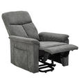 RELAXSESSEL Webstoff Relaxfunktion    - Schwarz/Grau, KONVENTIONELL, Kunststoff/Textil (78/110/93cm) - Cantus