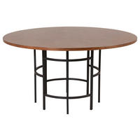 ESSTISCH in Metall, Holzwerkstoff 140/140/75 cm  - Cognac/Schwarz, Design, Holzwerkstoff/Metall (140/140/75cm) - Livetastic