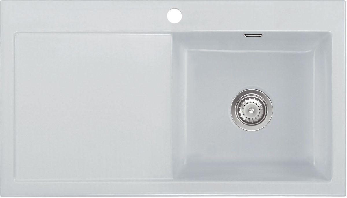 SPÜLE Mera 90 / 50740176  - Alufarben, Basics, Keramik (90/20/51cm) - Systemceram