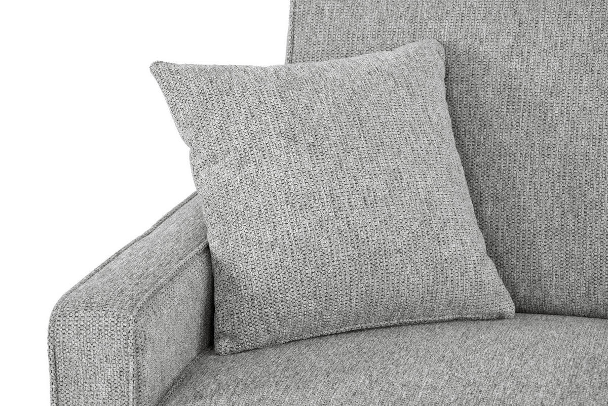 SCHLAFSOFA Webstoff Hellgrau  - Hellgrau/Schwarz, Design, Kunststoff/Textil (186/83/100cm) - Xora