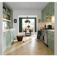 EINBAUKÜCHE FRIDA SATIN  - Salbeigrün, Basics, Holzwerkstoff - Novel
