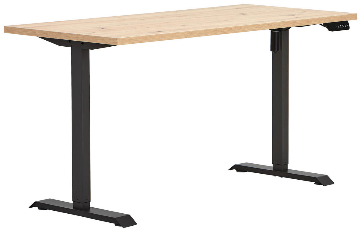 TISCHGESTELL 110-135/35/69-115 cm  in Anthrazit  - Anthrazit, KONVENTIONELL, Metall (110-135/35/69-115cm) - Carryhome