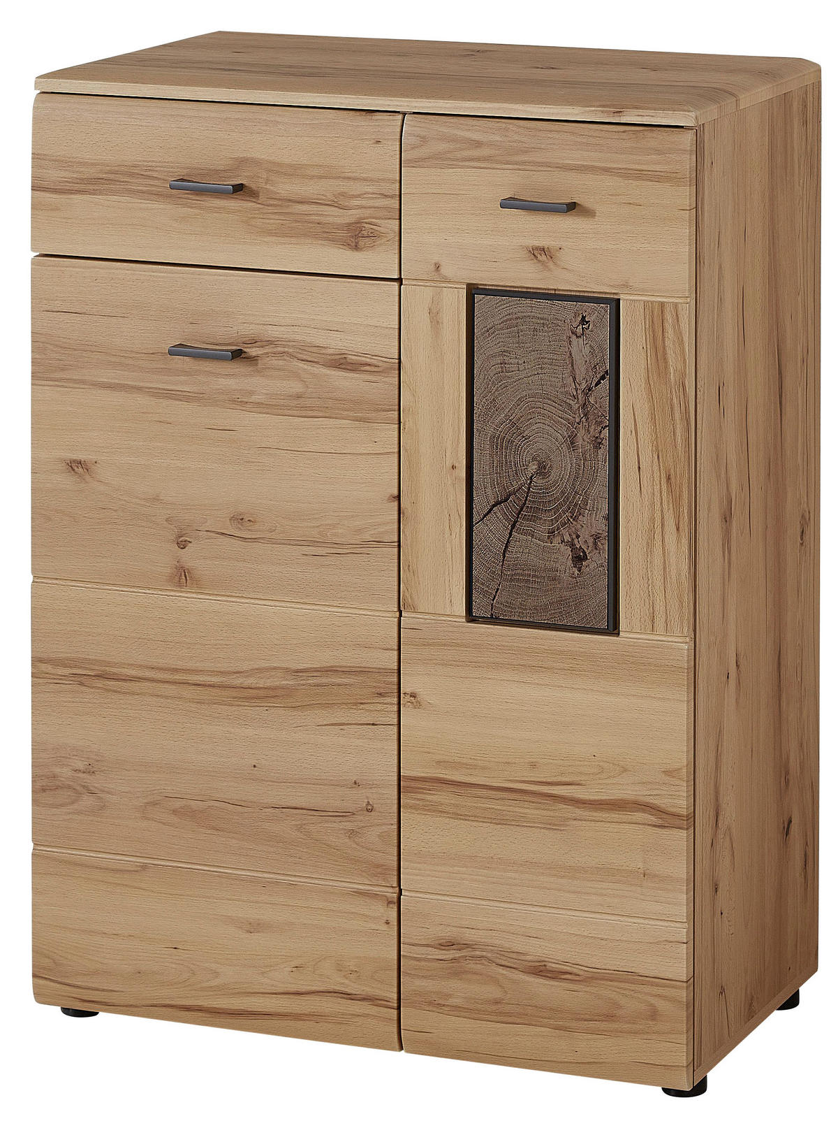 SCHUHSCHRANK  in 76/104/40 cm  - Buchefarben/Graphitfarben, KONVENTIONELL, Holzwerkstoff/Kunststoff (76/104/40cm) - Voleo