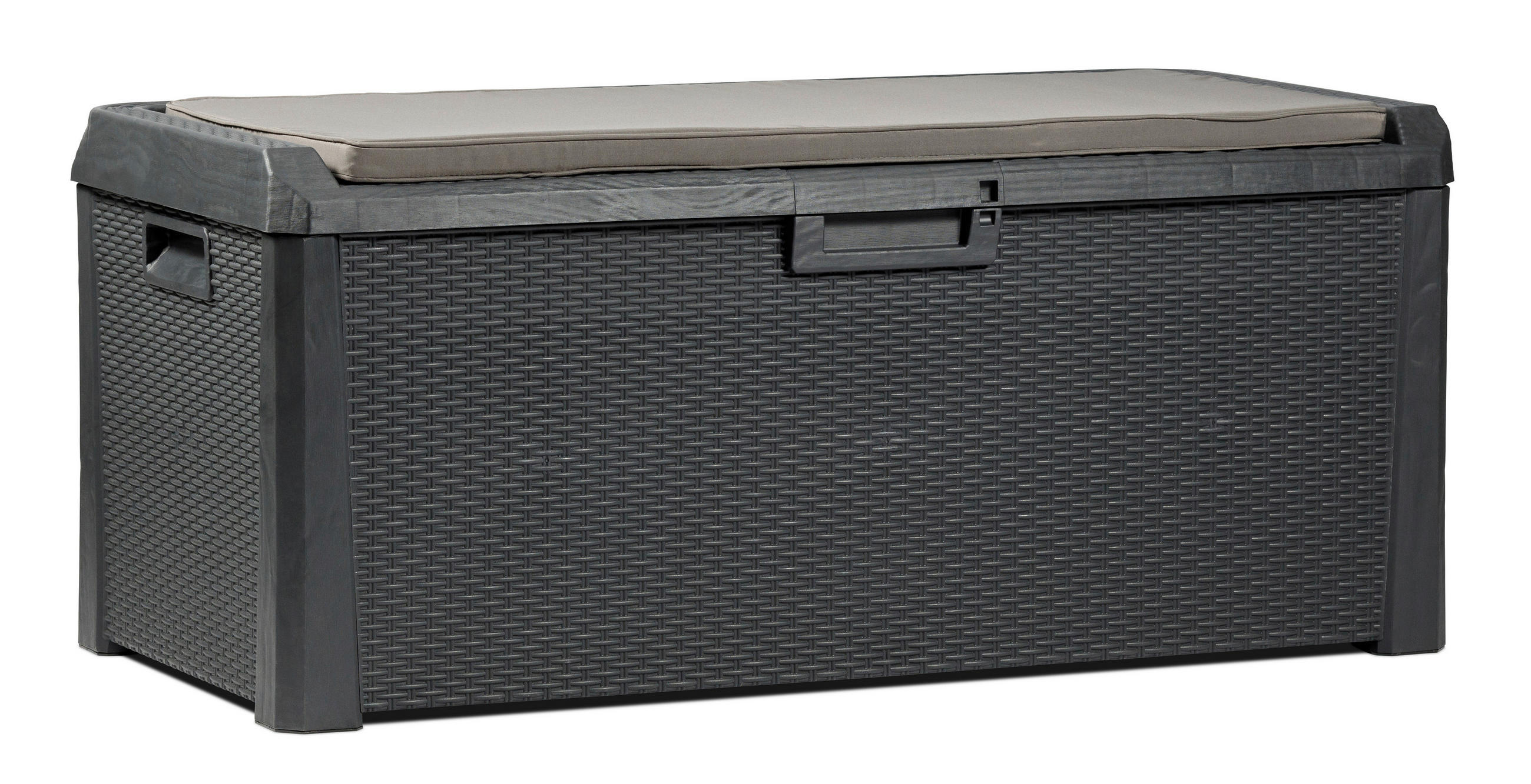 XXXLutz Kissenbox Anthrazit 148x72x64 cm