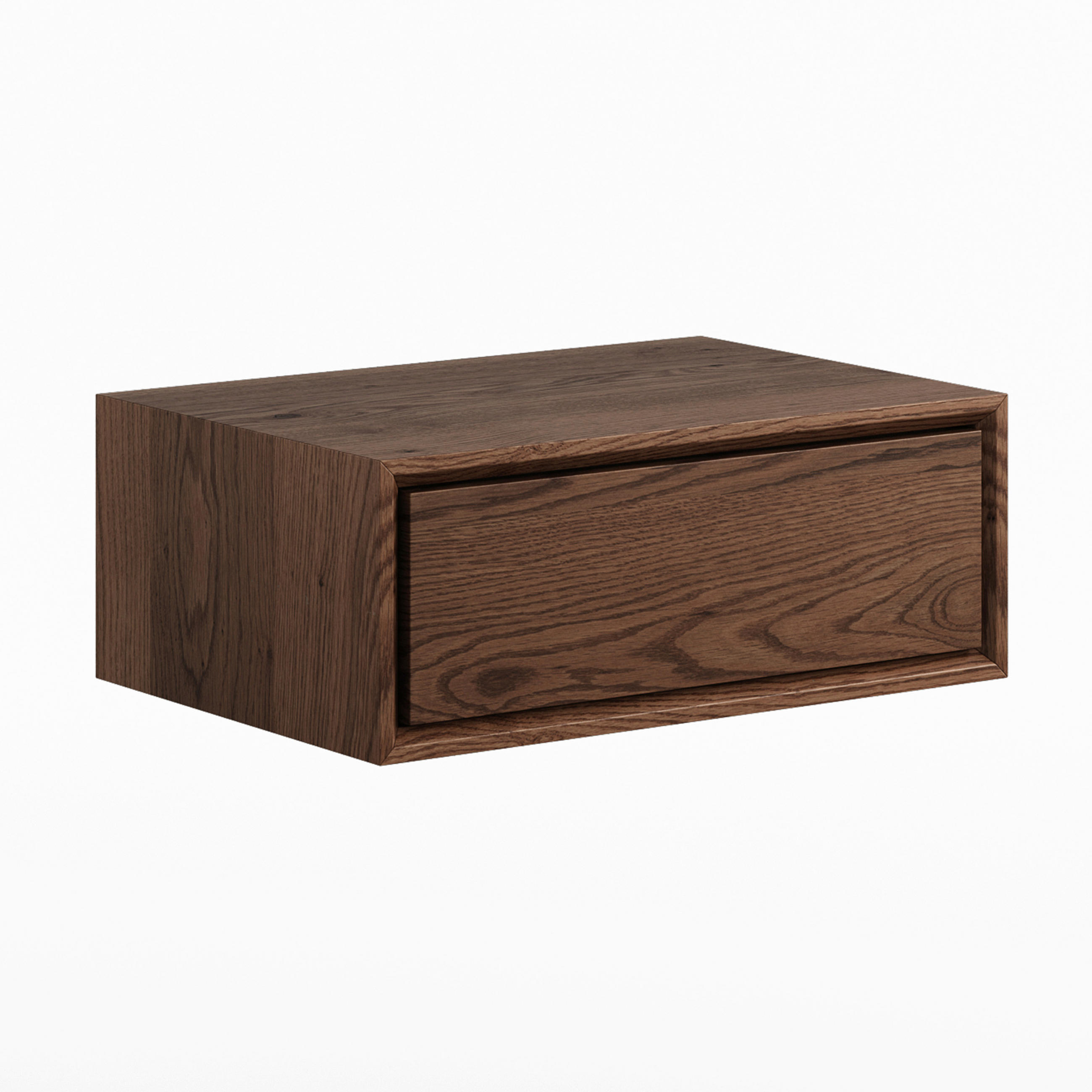 NACHTSCHRANK 50/19/35 cm Eiche massiv  - Dunkelbraun, MODERN, Holz (50/19/35cm) - Linea Natura