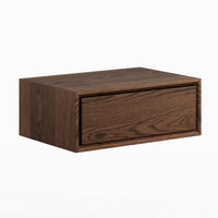NACHTSCHRANK 50/19/35 cm Eiche massiv  - Dunkelbraun, MODERN, Holz (50/19/35cm) - Linea Natura