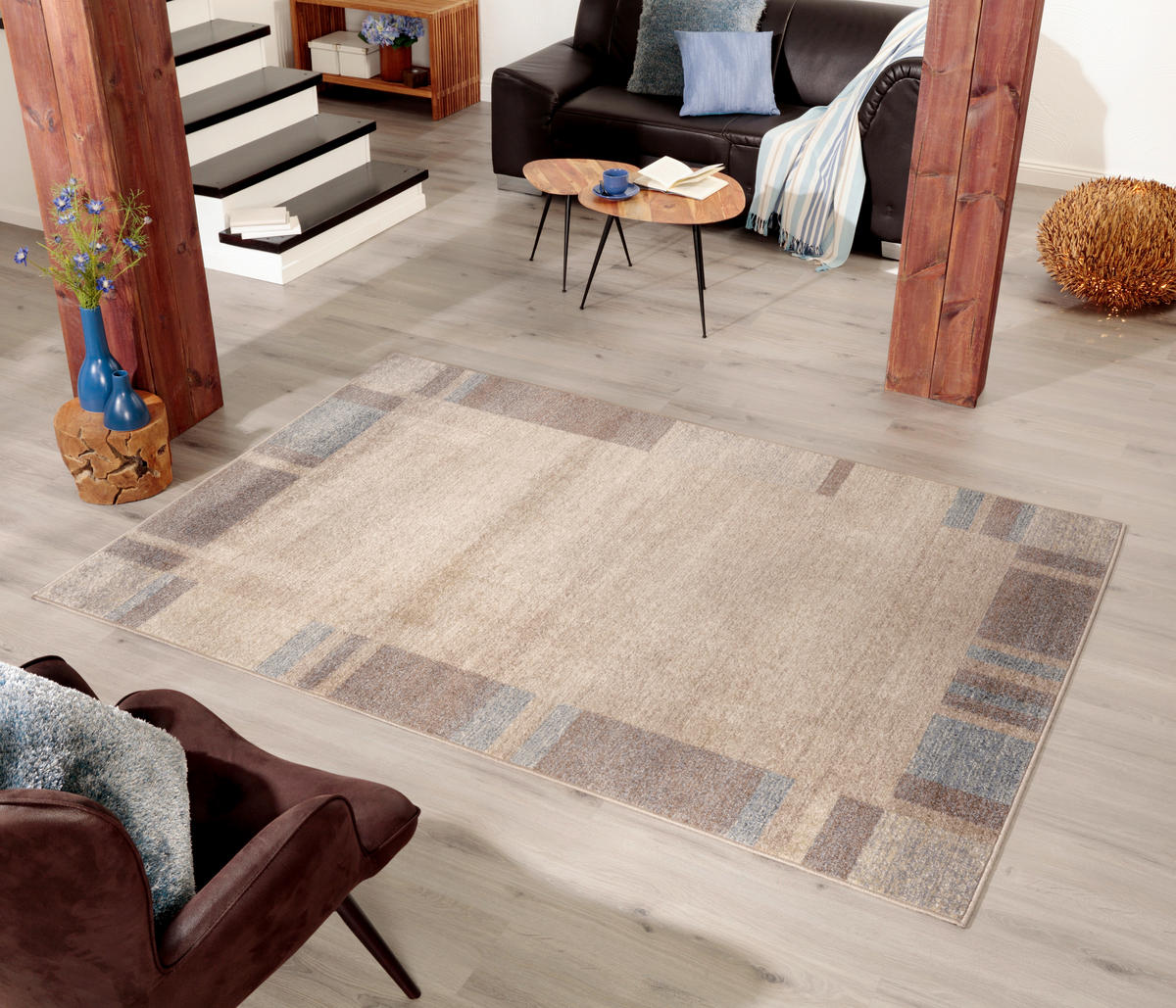 LÄUFER 67/330 cm  - Beige, Design, Textil (67/330cm) - Novel