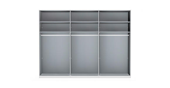 DREHTÜRENSCHRANK 300/236/58 cm 6-türig  - Schieferfarben/Eiche Bianco, KONVENTIONELL, Glas/Holzwerkstoff (300/236/58cm) - Dieter Knoll