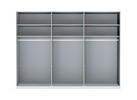DREHTÜRENSCHRANK 300/236/58 cm 6-türig  - Schieferfarben/Eiche Bianco, KONVENTIONELL, Glas/Holzwerkstoff (300/236/58cm) - Dieter Knoll