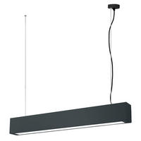 HÄNGELEUCHTE Ibros 150/63/5.5 cm  - Schwarz, Design, Metall (150/63/5.5cm)