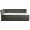 SCHLAFSOFA in Struktur Grau  - Schwarz/Grau, Design, Holz/Holzwerkstoff (212/83/99cm) - MID.YOU