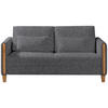 SCHLAFSOFA in Holz, Textil Grau, Buchefarben  - Buchefarben/Grau, Design, Holz/Textil (174/88/104cm) - Niels Andersson