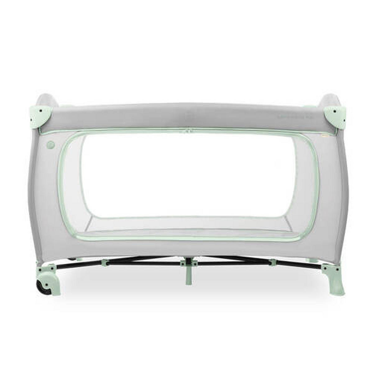 REISEBETT Sleep N Play Go Plus Mintgrün, Greige  - Greige/Mintgrün, Basics, Kunststoff/Textil (69/82/125cm) - Hauck