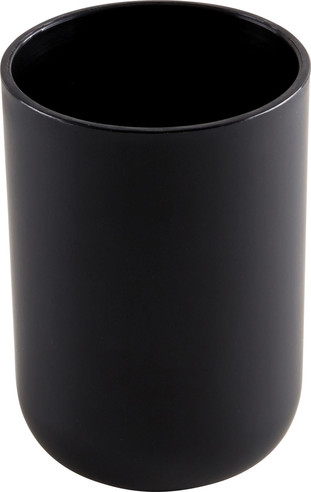 POHÁR NA ZUBNÉ KEFKY čierna - čierna, Basics, plast (7,3/10,3cm)
