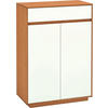 SCHUHSCHRANK  in 72/103/37 cm  - Eichefarben/Weiß, Design, Holz/Holzwerkstoff (72/103/37cm) - Novel