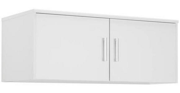 AUFSATZSCHRANK 106/43/54 cm  - Silberfarben/Weiß, Basics, Holzwerkstoff/Kunststoff (106/43/54cm) - Xora