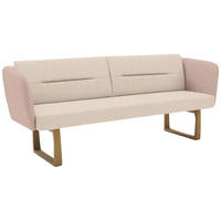 SITZBANK 224/91/69 cm Flachgewebe Naturfarben, Rosa massiv Holz  - Eichefarben/Naturfarben, Design, Holz/Textil (224/91/69cm) - Valnatura
