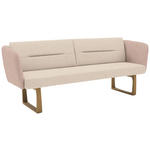 SITZBANK 224/91/69 cm Flachgewebe Naturfarben, Rosa massiv Holz  - Eichefarben/Naturfarben, Design, Holz/Textil (224/91/69cm) - Valnatura